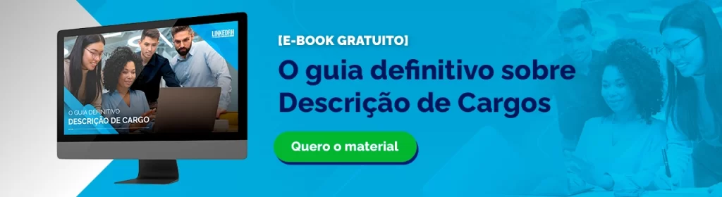 Banner para download de E-book gratuito sobre Descrição de Cargo e RH Estratégico.