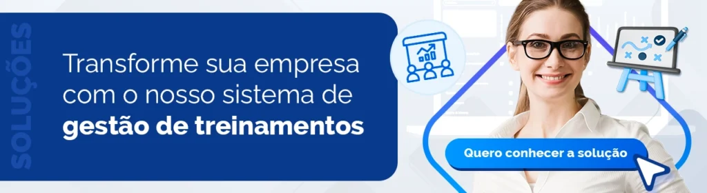 Banner do sistema de gestão de treinamentos.