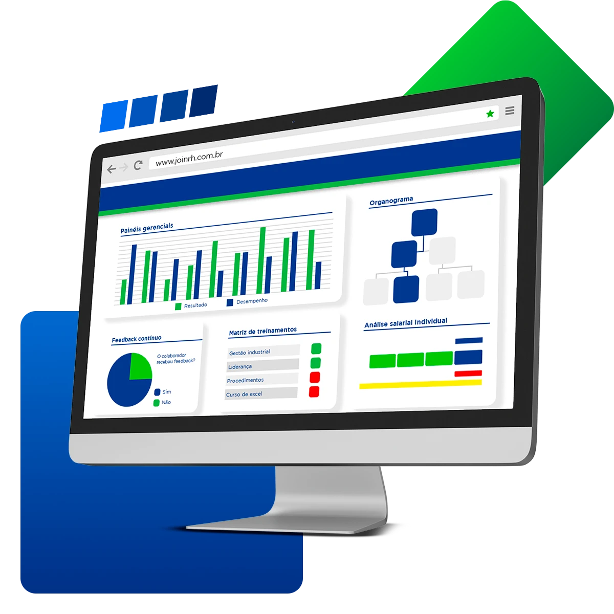 Interface do Portal HCM Join RH para gestão de pessoas